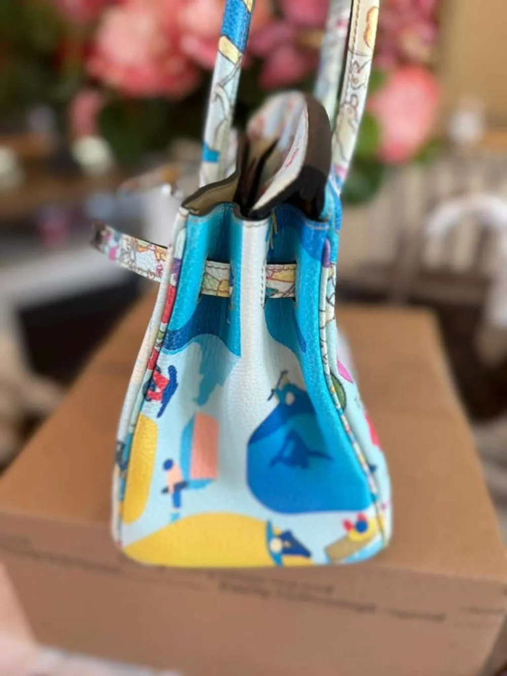 LE Togo handmade birthday 30 cm abstract BK Birkin H PHW graffiti SO pop art